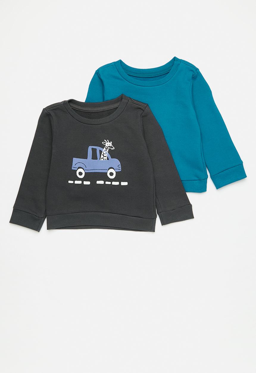Pop Candy - 2 Pack sweatshirt - blue & charcoal