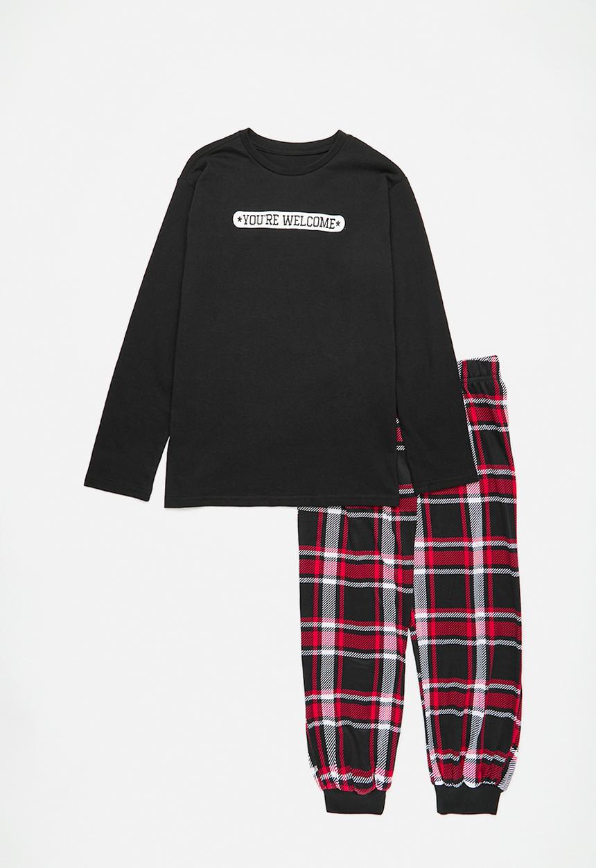 Pop Candy - Pj set - black & check