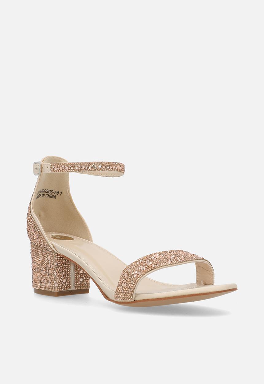 Footwork - Wanda Closed Back Ankle Strap - Rose Gold