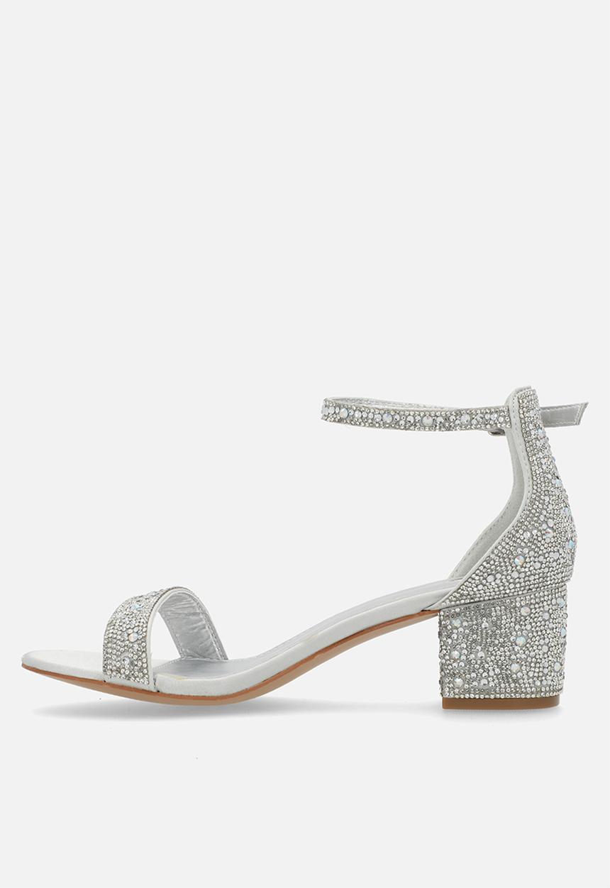Footwork - Wanda Closed Back Ankle Strap - Silver