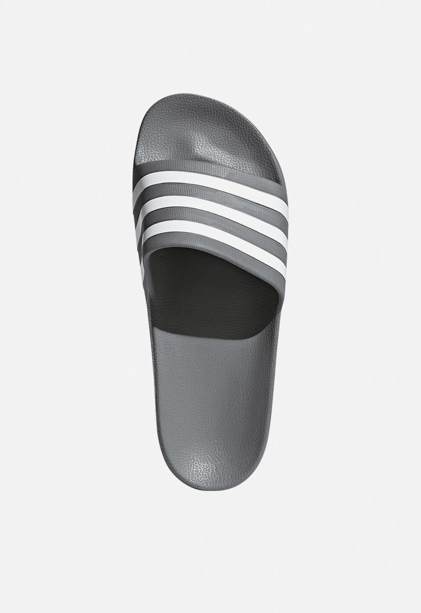 adidas Originals - Adilette Aqua - Grey Three/Cloud White