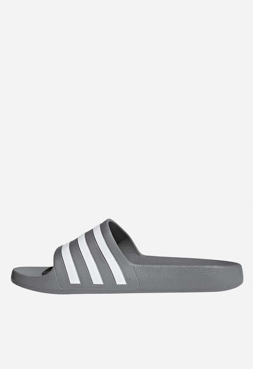 adidas Originals - Adilette Aqua - Grey Three/Cloud White