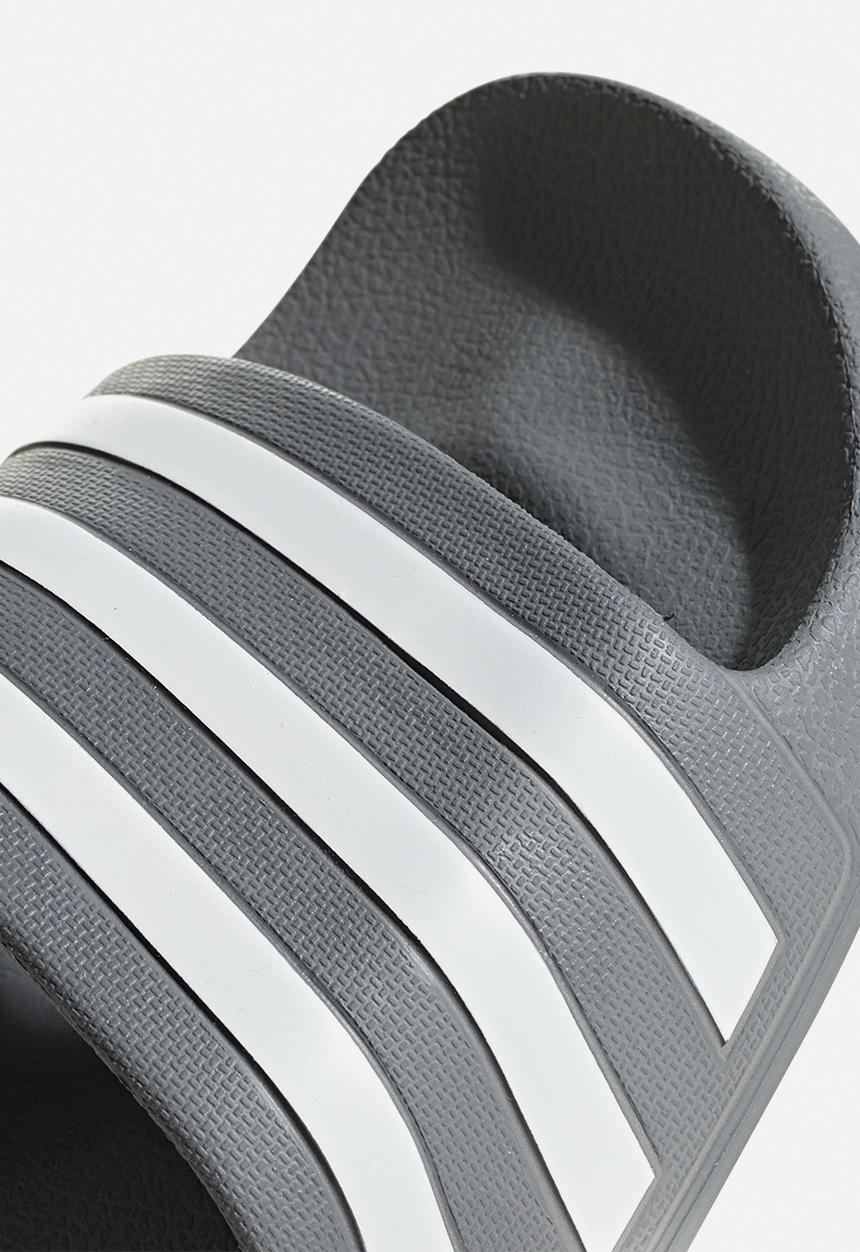 adidas Originals - Adilette Aqua - Grey Three/Cloud White