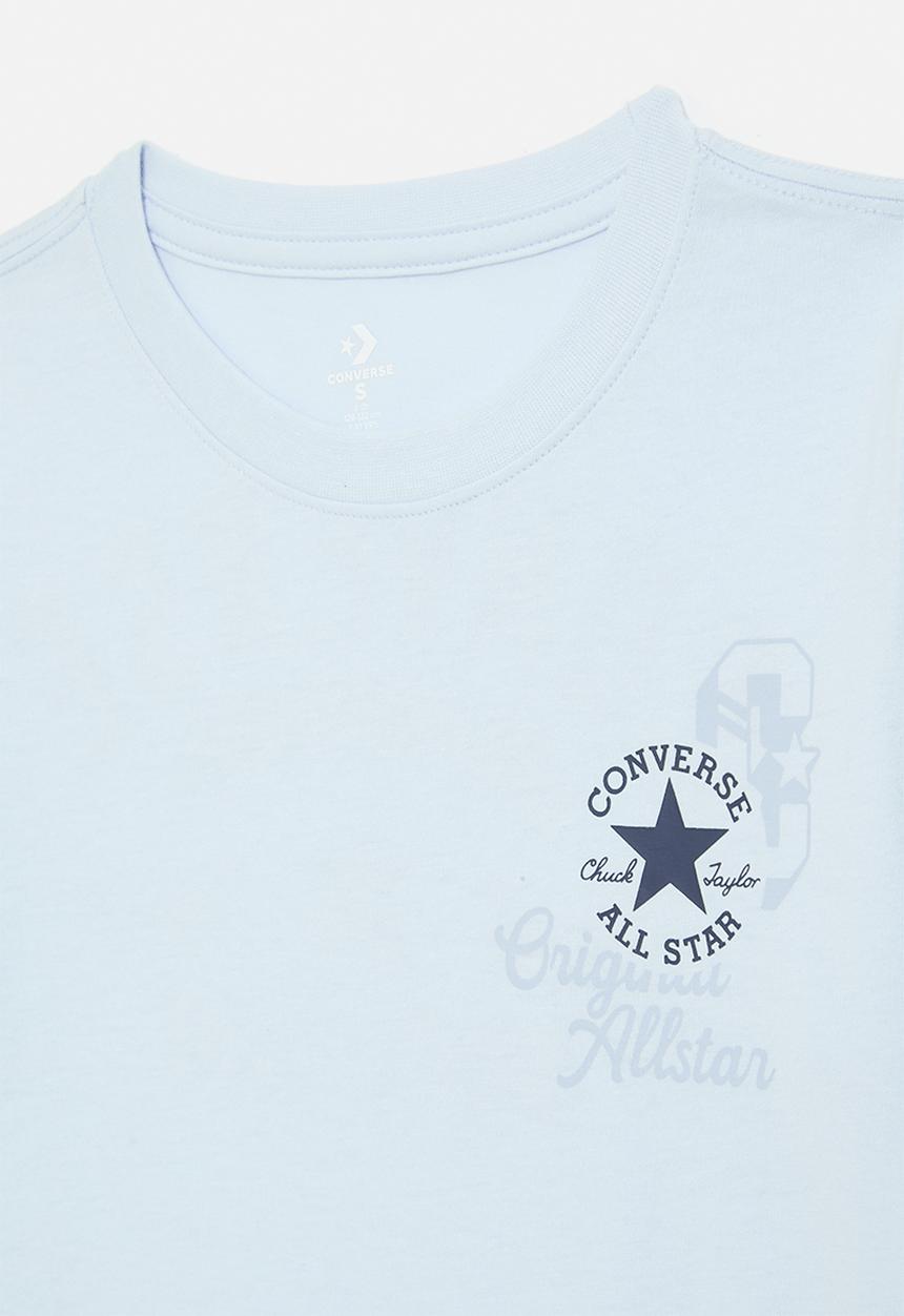 Converse - Converse retro front back logo tee - blue supermoon