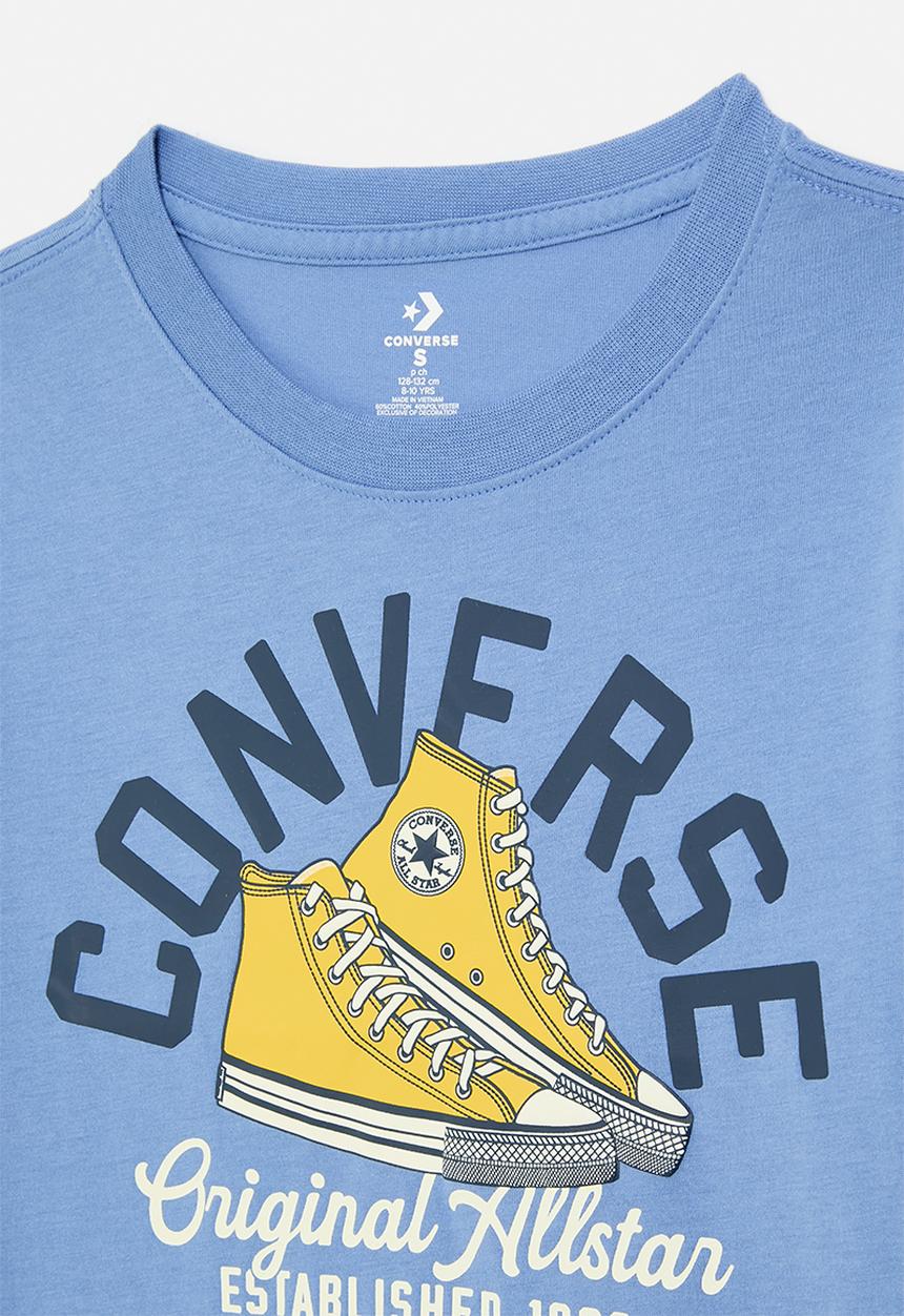 Converse - Converse retro remix sneaker arc tee - open sky
