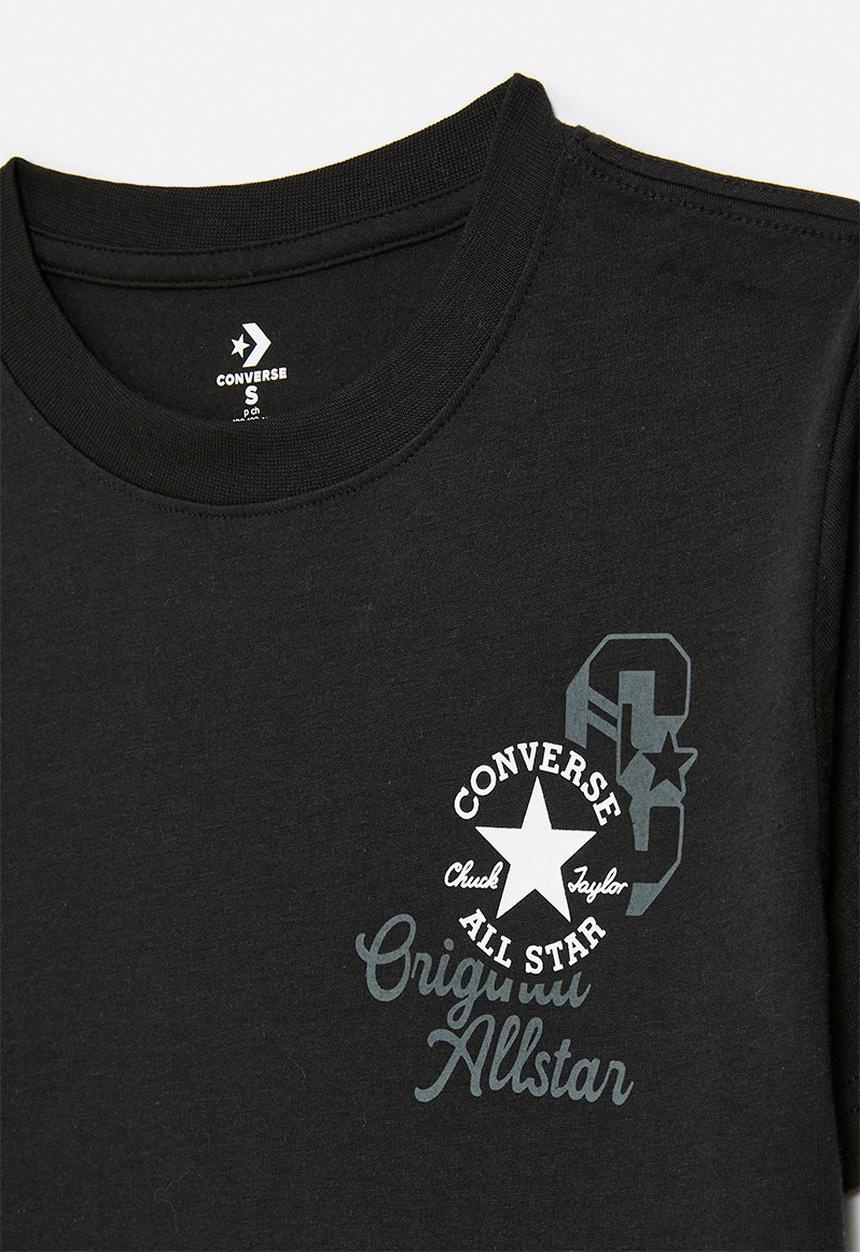 Converse - Converse retro front back logo tee - black