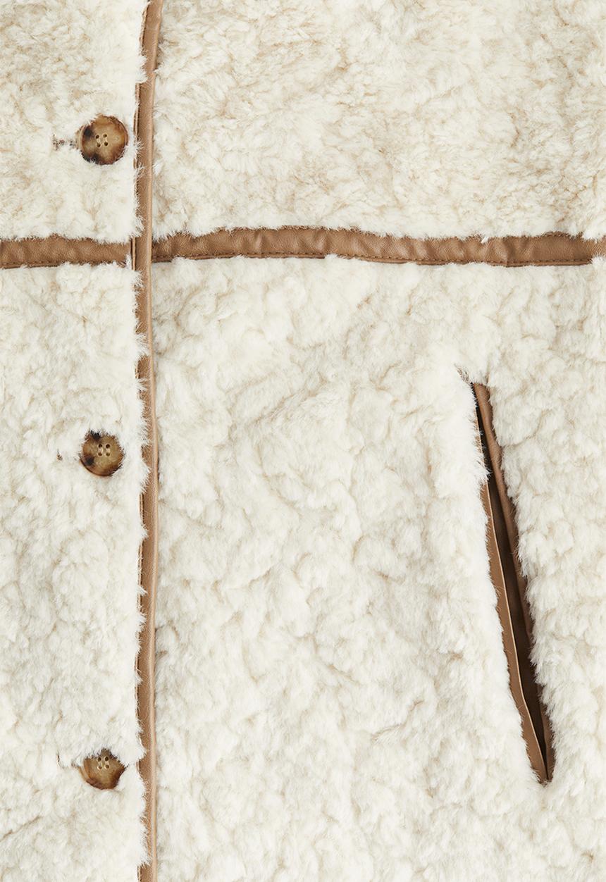 H&M - Fluffy coat - beige