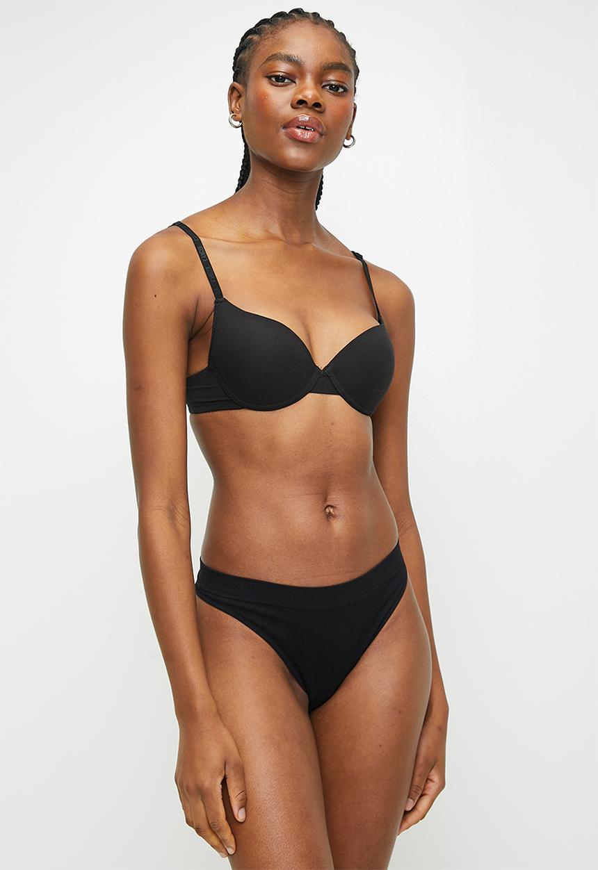 KANGOL - 2 Pack lace padded T-shirt bra - black/print