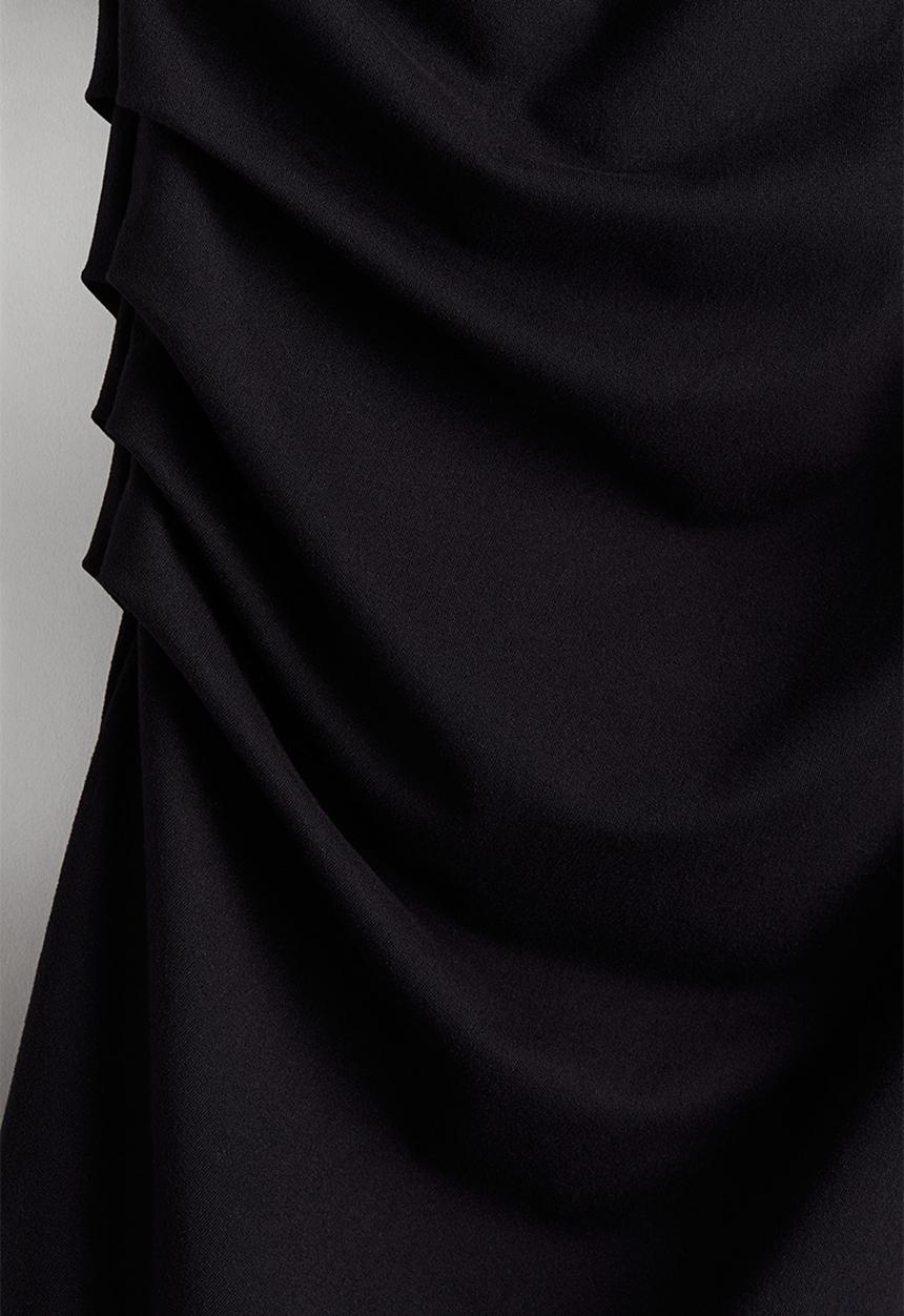 H&M - Draped bodycon dress - black