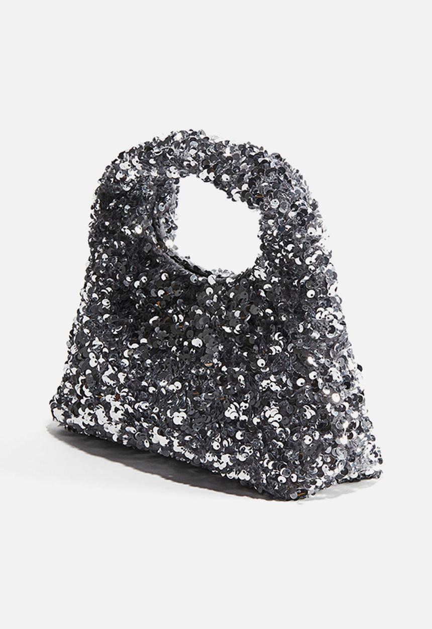 H&M - Sequined handbag - silver