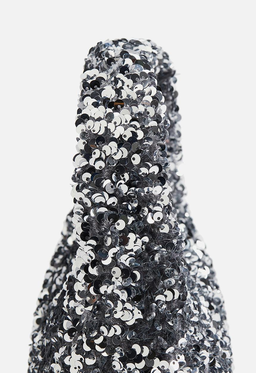 H&M - Sequined handbag - silver