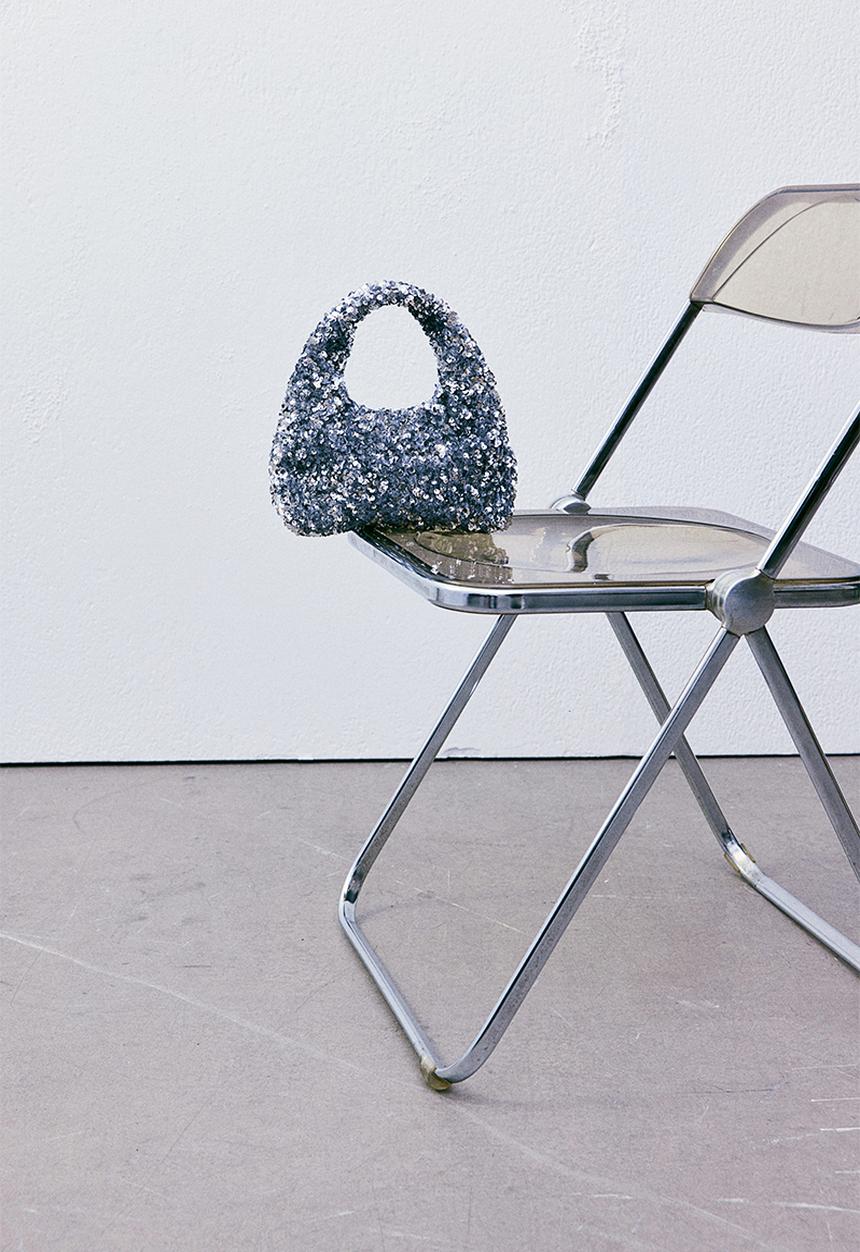 H&M - Sequined handbag - silver