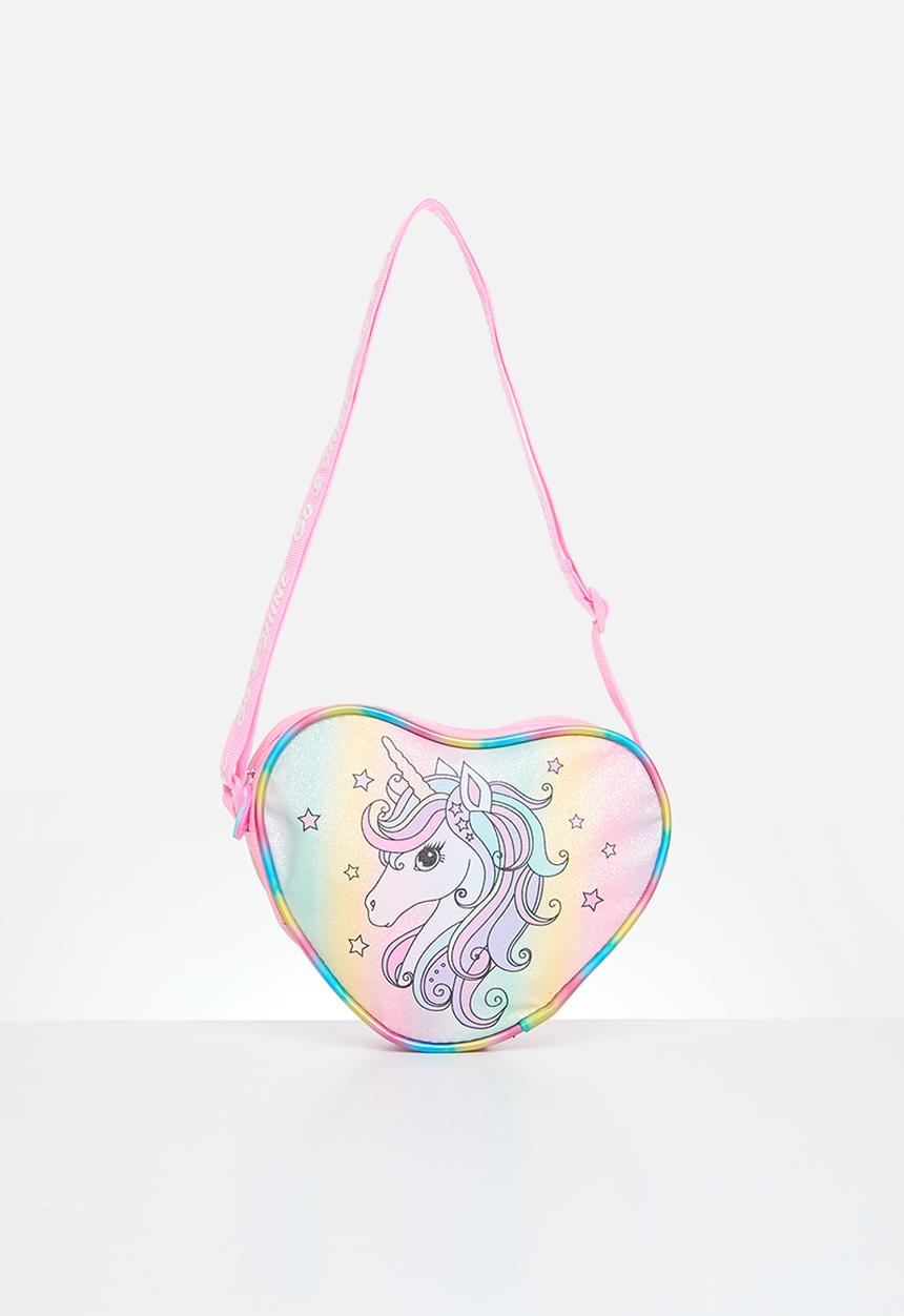 Pop Candy - Go & shine unicorn heart sling bag - pink