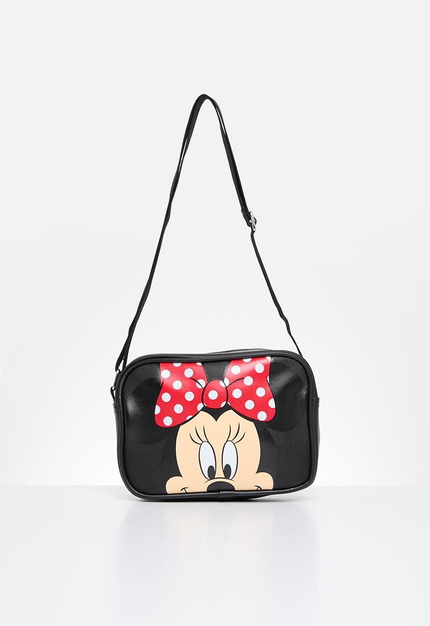Pop Candy - Minnie polka dot pu sling bag - black