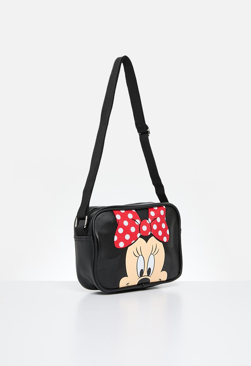Pop Candy - Minnie polka dot pu sling bag - black