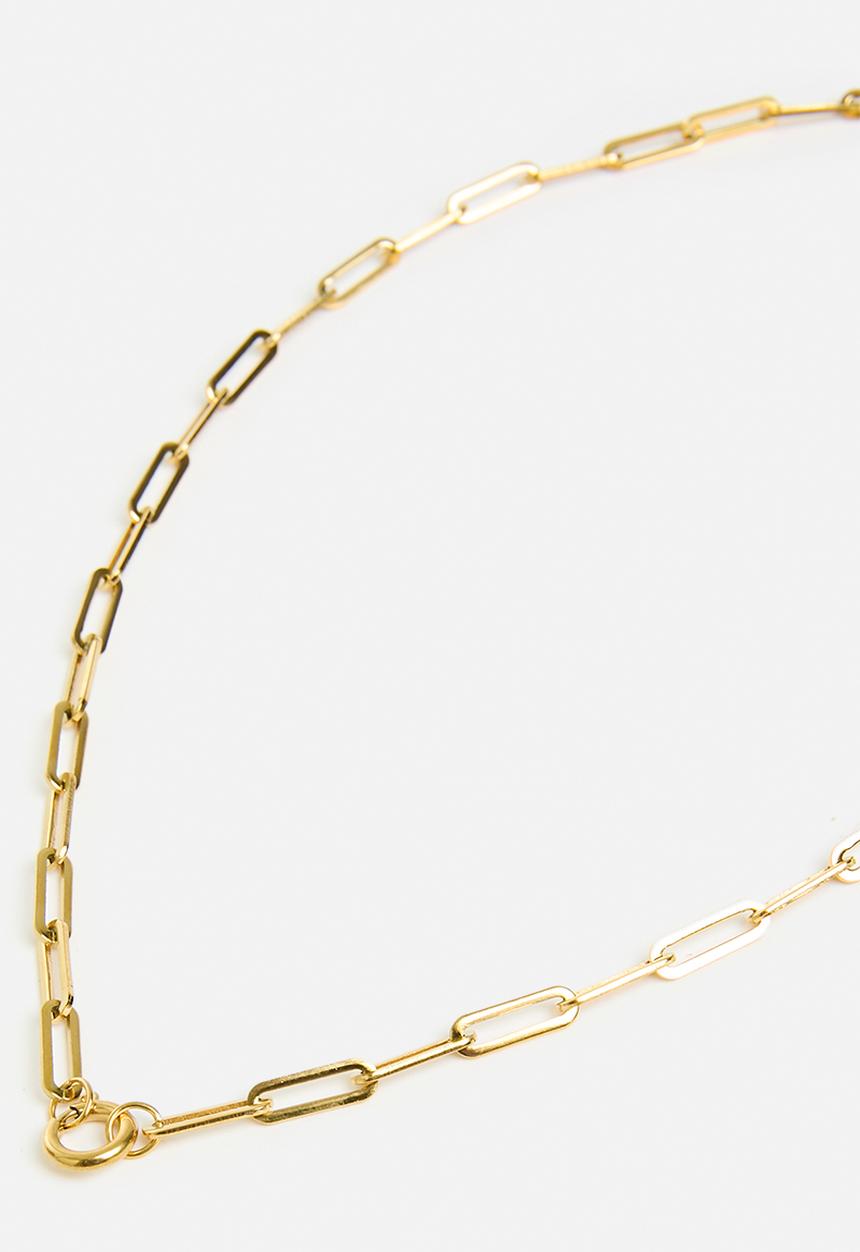 Zoe on Trend - Modern link necklace-gold