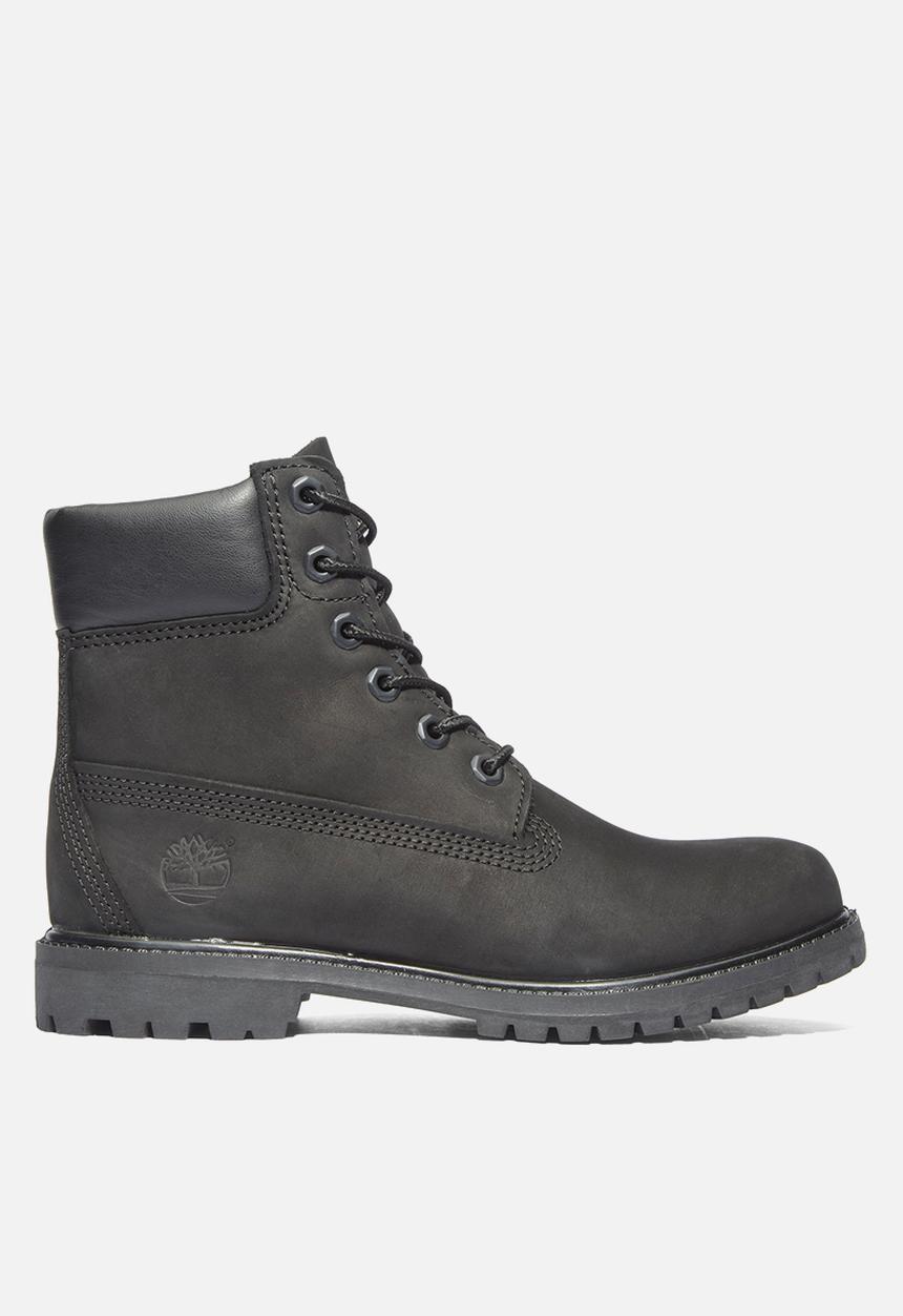 Timberland premium 6 inch lace up waterproof boot - black