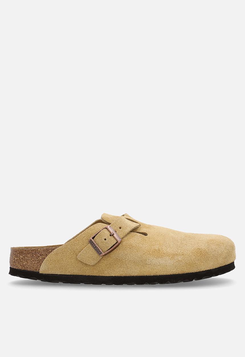 Birkenstock - Boston narrow BS suede - latte cream