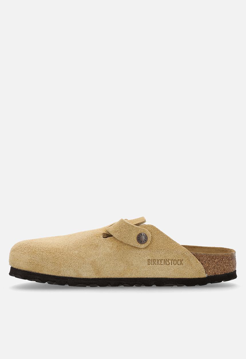 Birkenstock - Boston narrow BS suede - latte cream