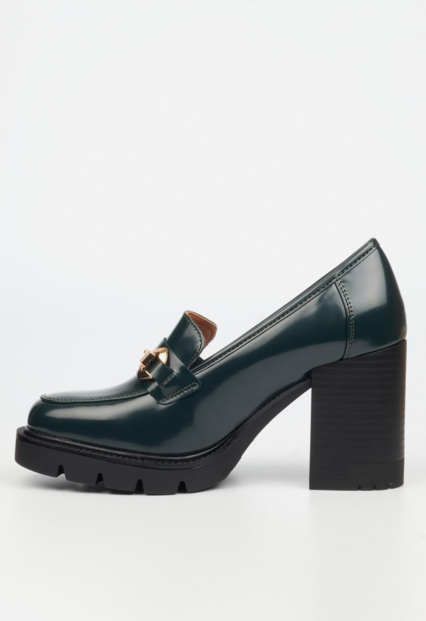 Miss Black - Leah 2 heel - green