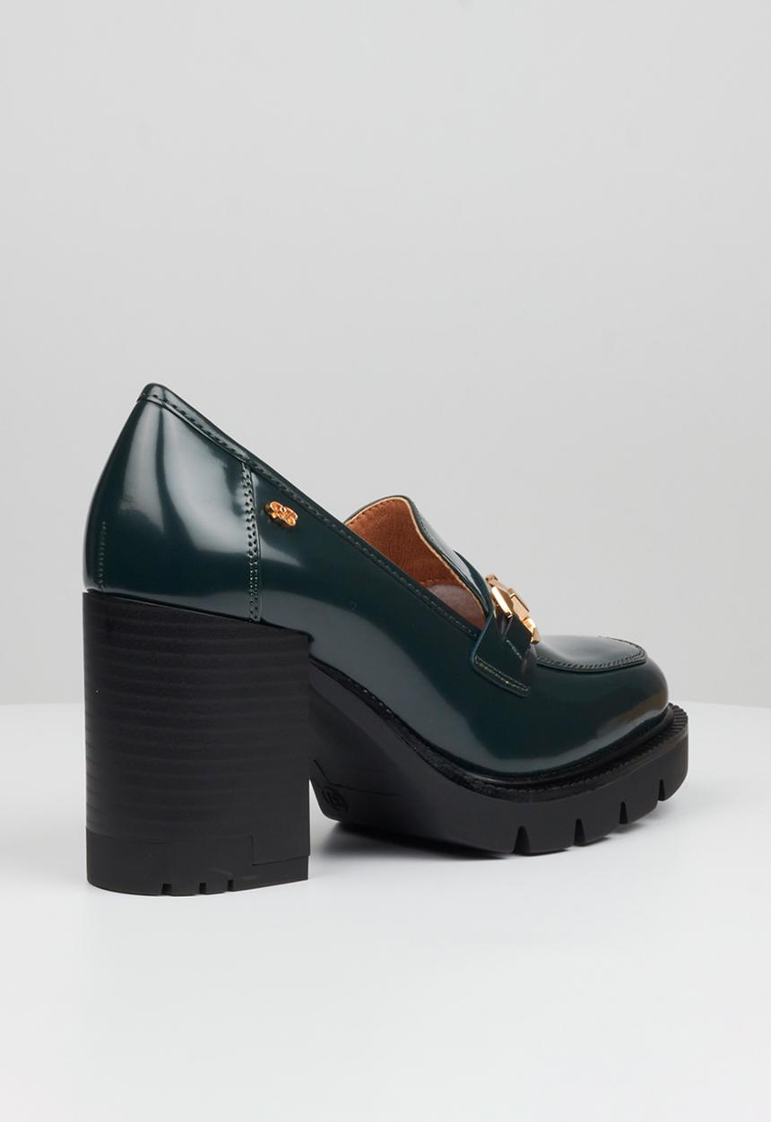 Miss Black - Leah 2 heel - green