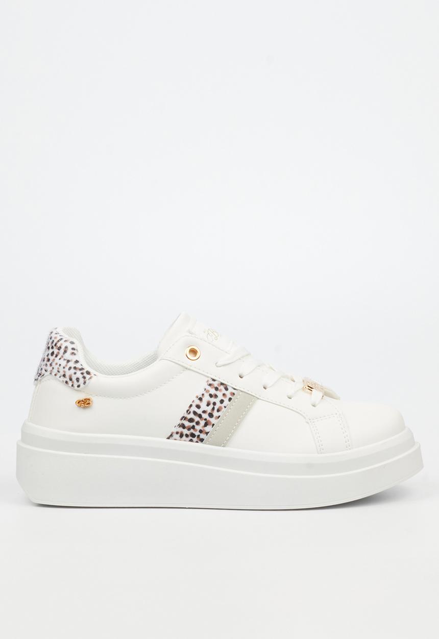 Miss Black - Tina 1 sneaker - leopard combo