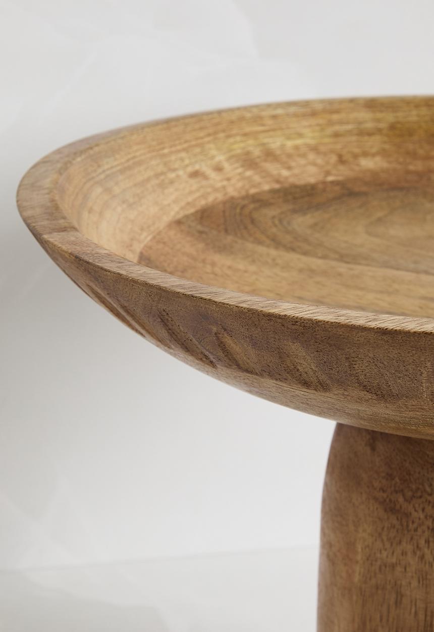 Sixth Floor - Carved wooded fruit bowl - Natural