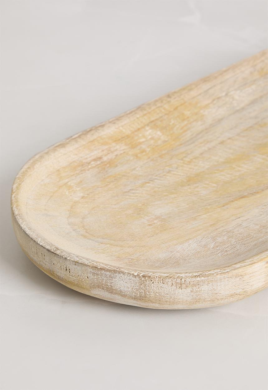 Sixth Floor - Whitewashed baguette tray - Natural