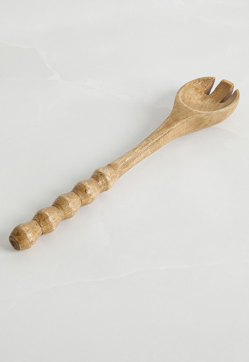 Sixth Floor - Wooden serving spoons set of 2 - Natural
