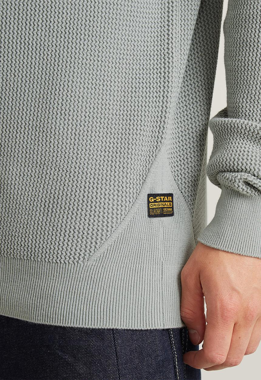 G-STAR - Serrated skipper knit - grey