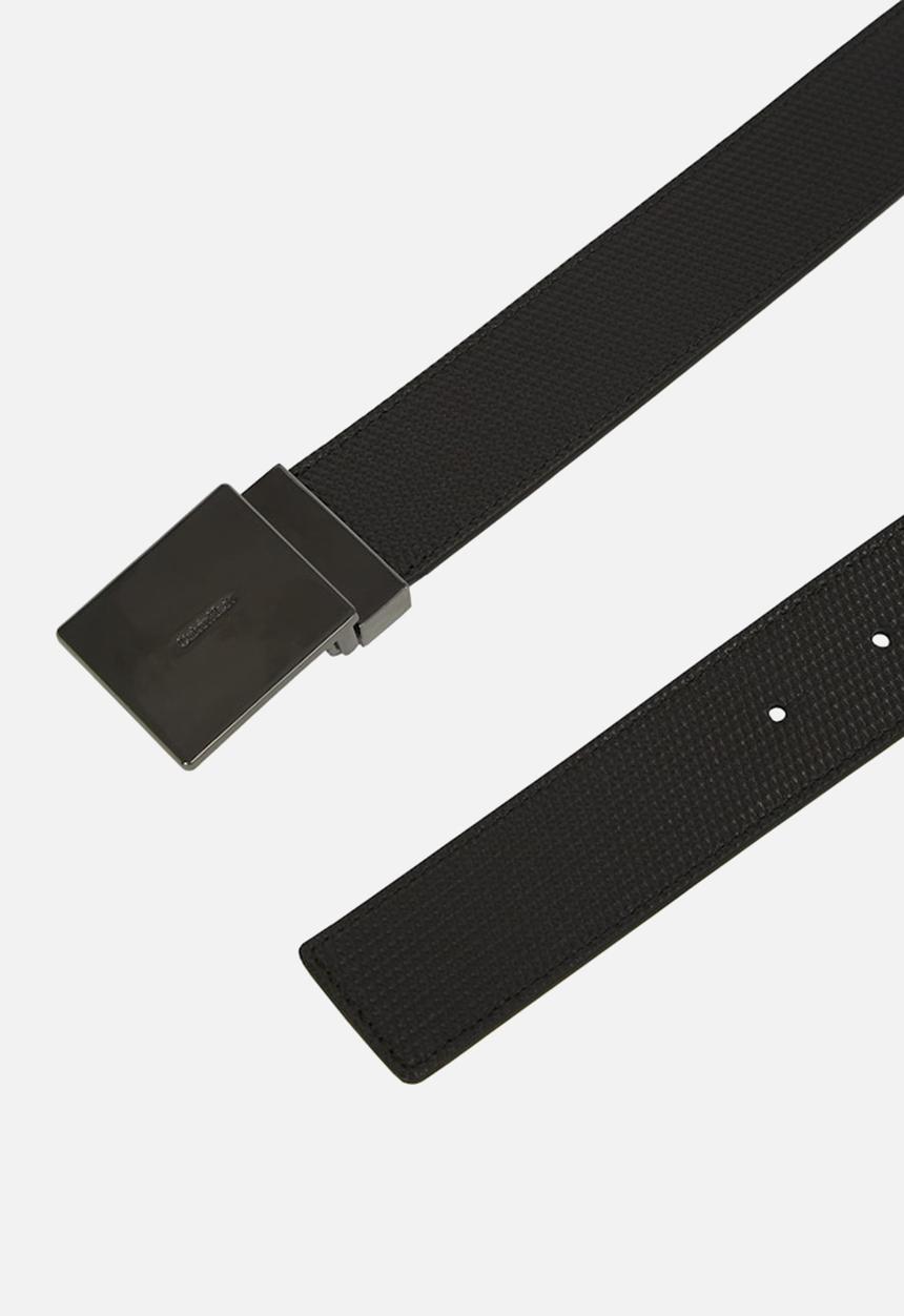 Calvin Klein - Adj Casual Plaque Tex 35Mm - Black Micro Net Texture