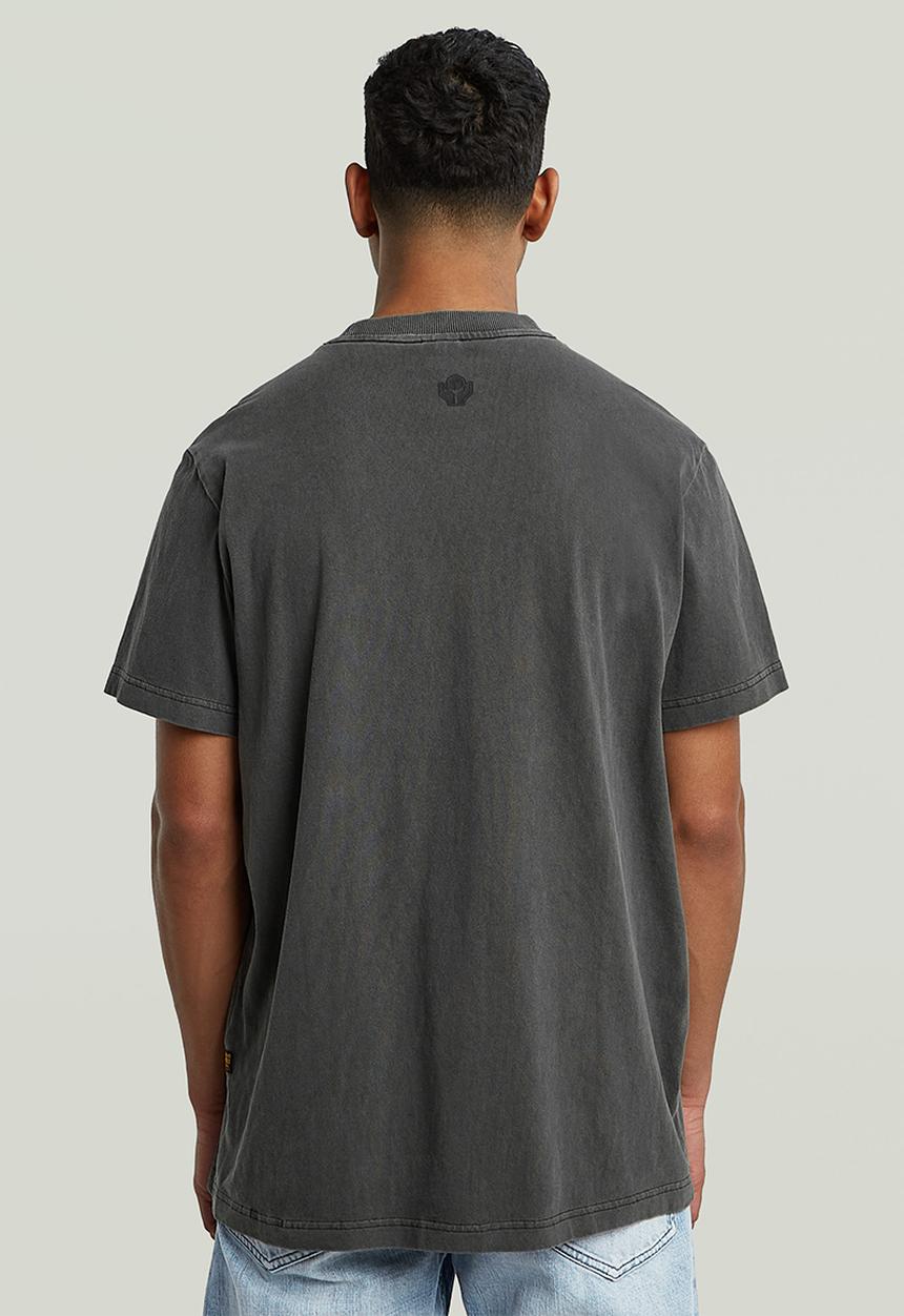 G-STAR - Multi Logo Overdyed Loose R T - Dk Black Gd