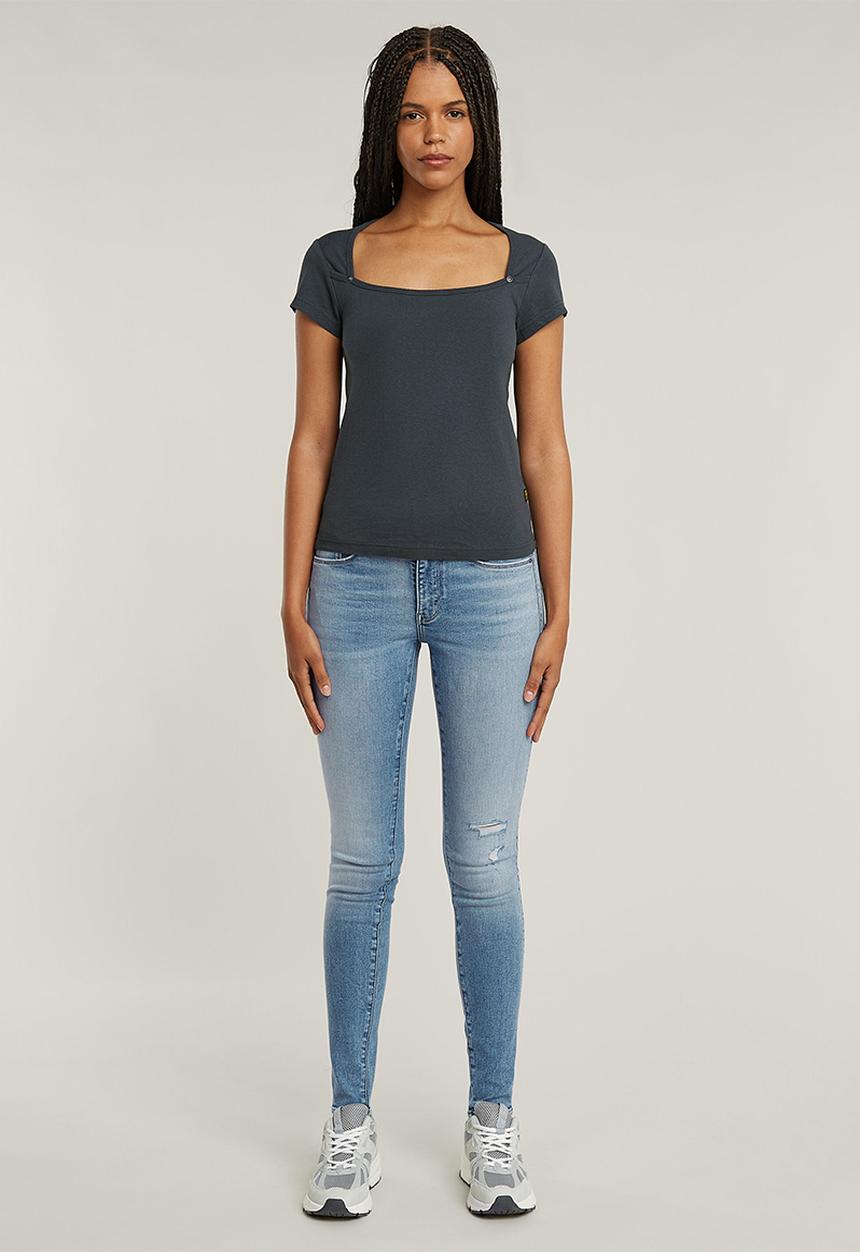 G-STAR - Sweet Heart Slim Top Wmn - Petrol