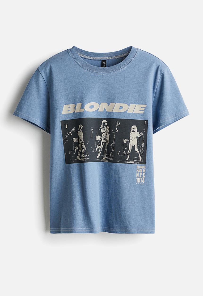 H&M - Printed t-shirt - blue blondie