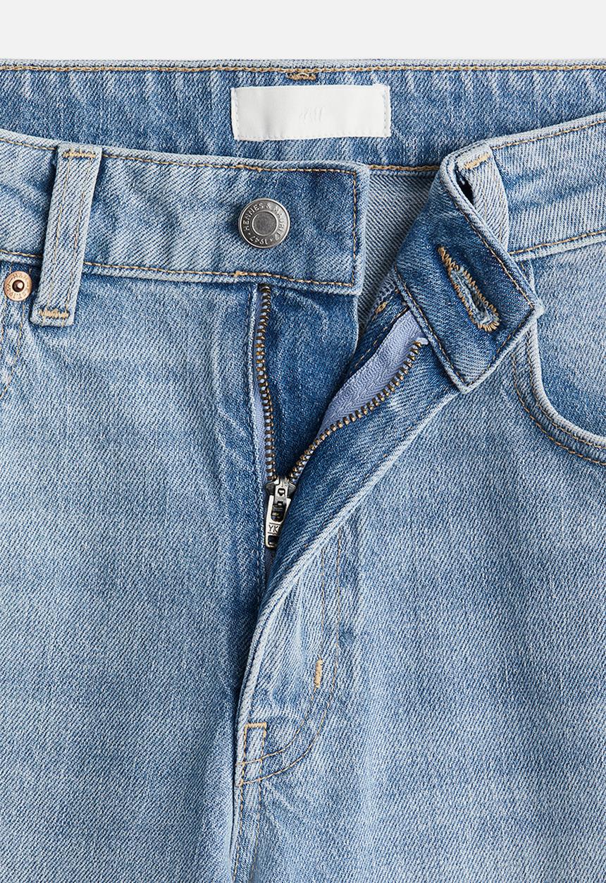H&M - Wide high jeans - light denim blue 