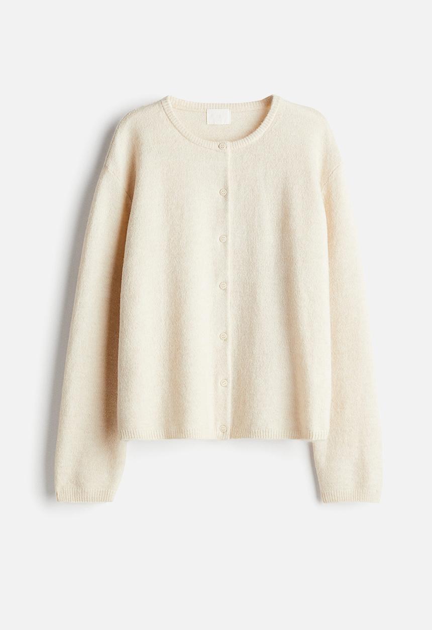 H&M - Loose-fit cardigan - cream