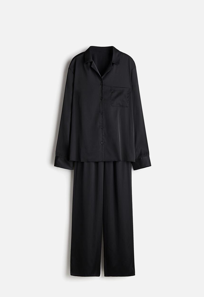 H&M - Satin pyjamas - black