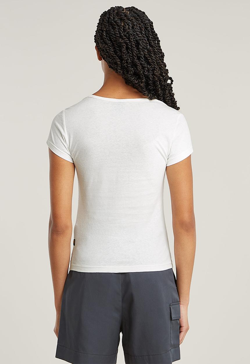 G-STAR - Sweet Heart Slim Top Wmn - Light Chalk