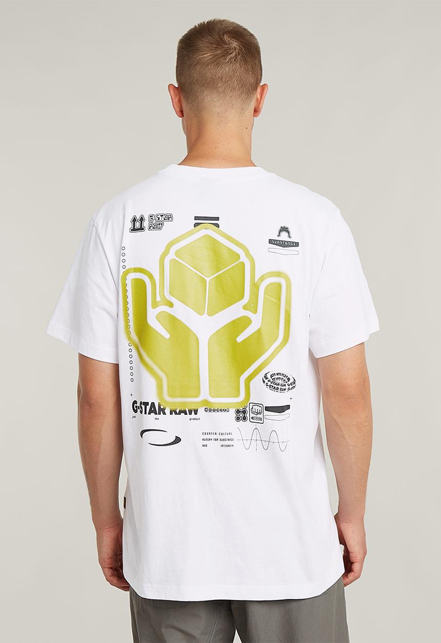 G-STAR - Back Gr Loose R T - White