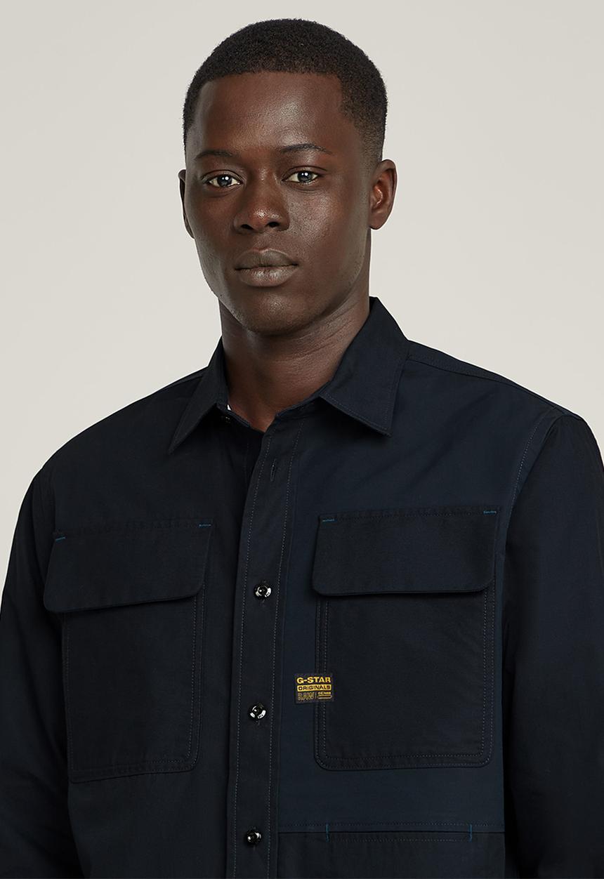 G-STAR - Cpo utility regular shirt long sleeve - blue