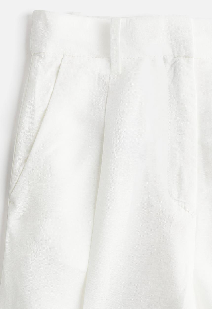 H&M - Linen-blend shorts - white