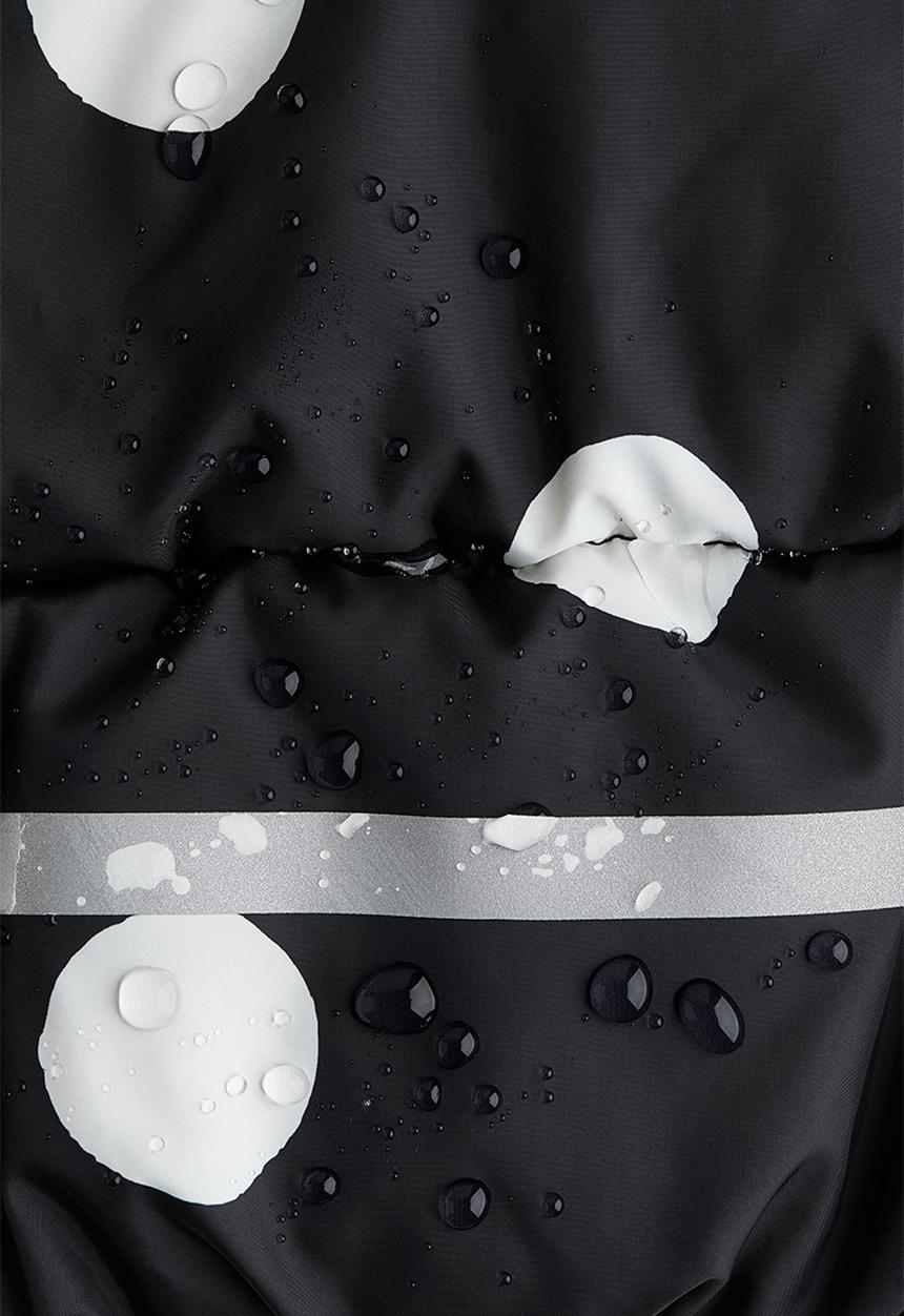 H&M - Water-repellent puffer jacket - black/spotted