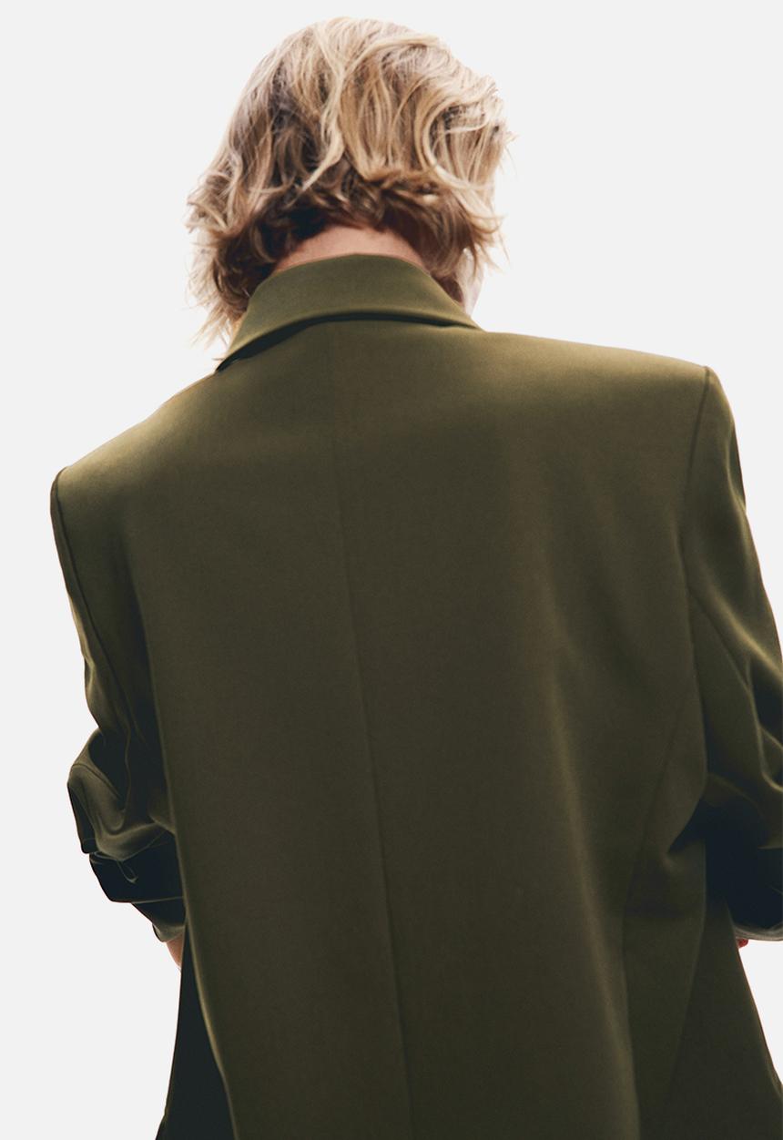 H&M - Double-breasted blazer - dark green
