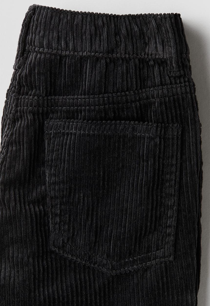 H&M - Cotton corduroy trousers - vintage black