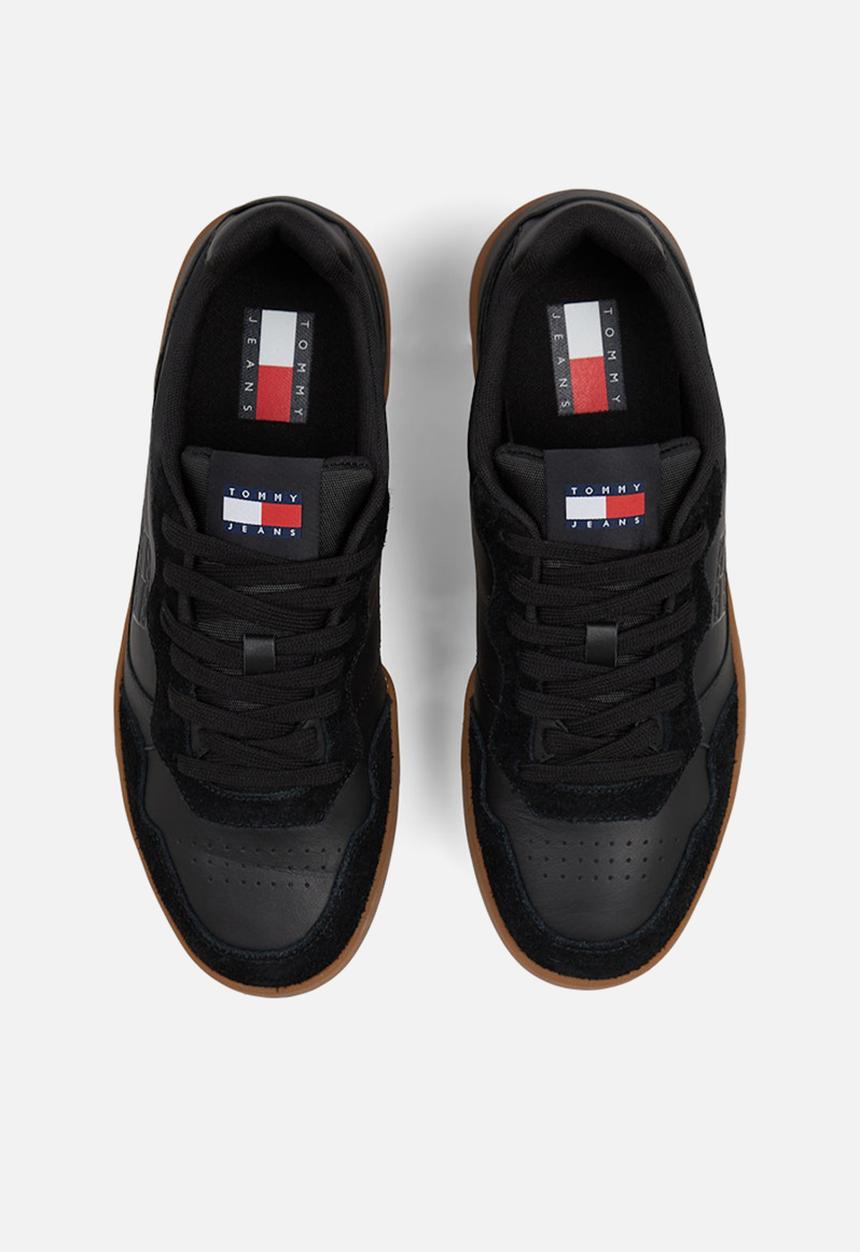 Tommy Hilfiger - TJM CUPSOLE LEATHER MIX - Black