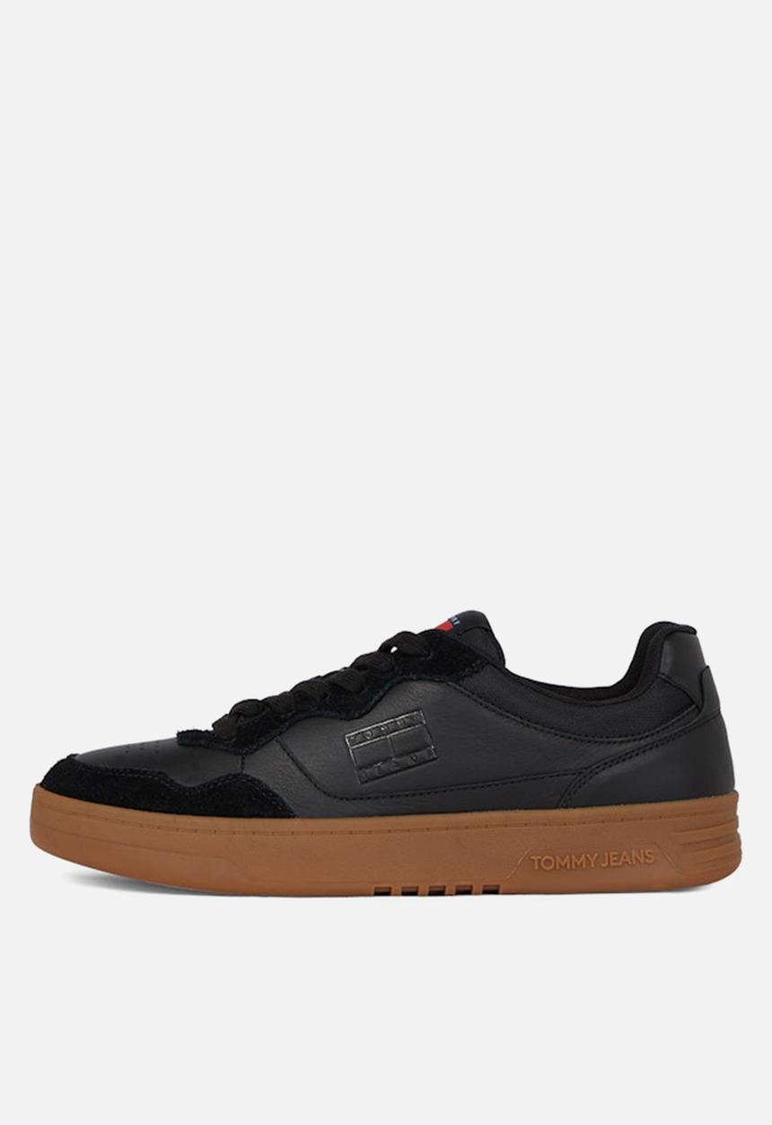 Tommy Hilfiger - TJM CUPSOLE LEATHER MIX - Black