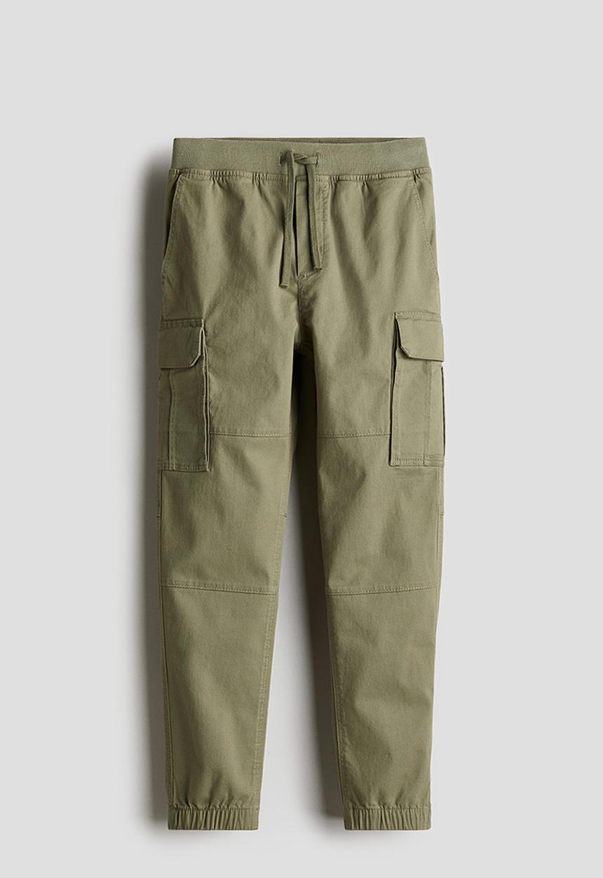H&M - Cargo trousers - khaki green