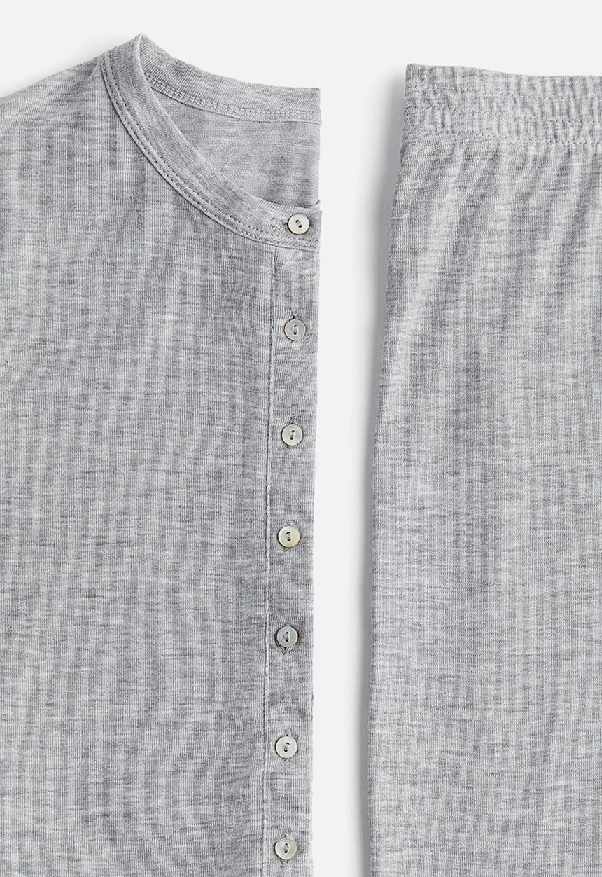 H&M - Jersey pyjamas - light grey marl