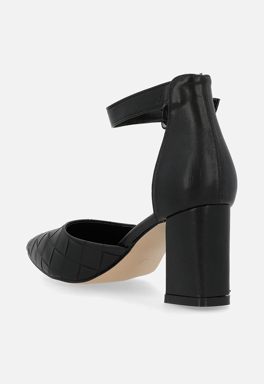 Plum - Dolly ankle strap - black