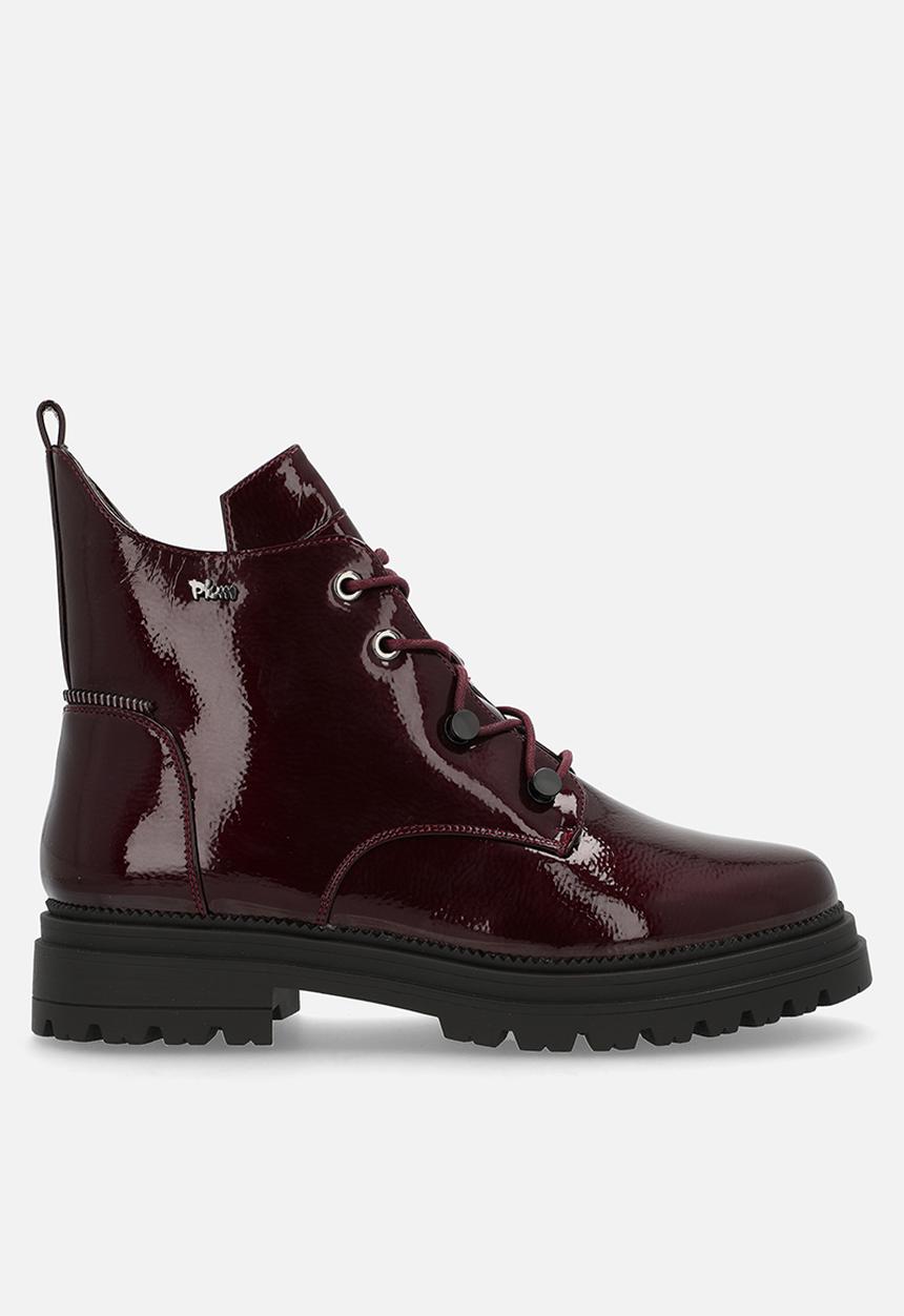 Plum - Melody lace-up boot - burgundy